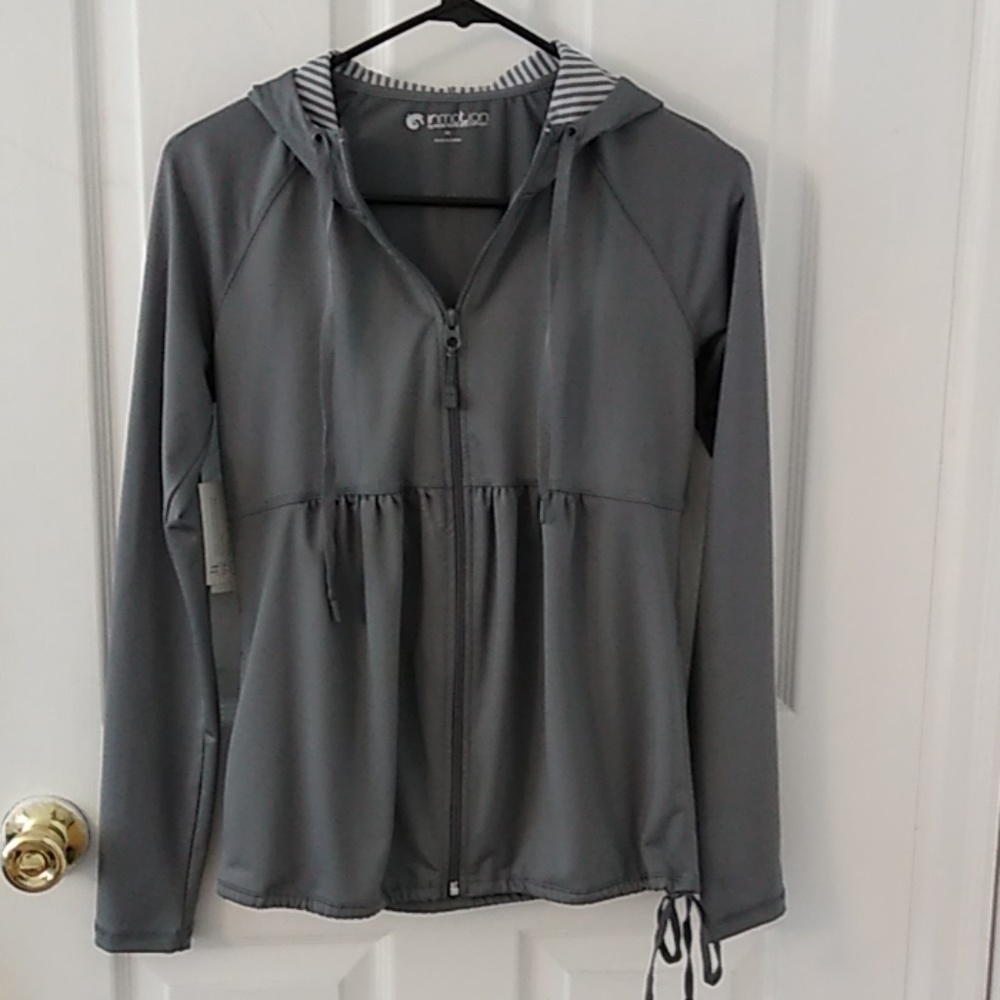 Gray Zip-Up Hoodie